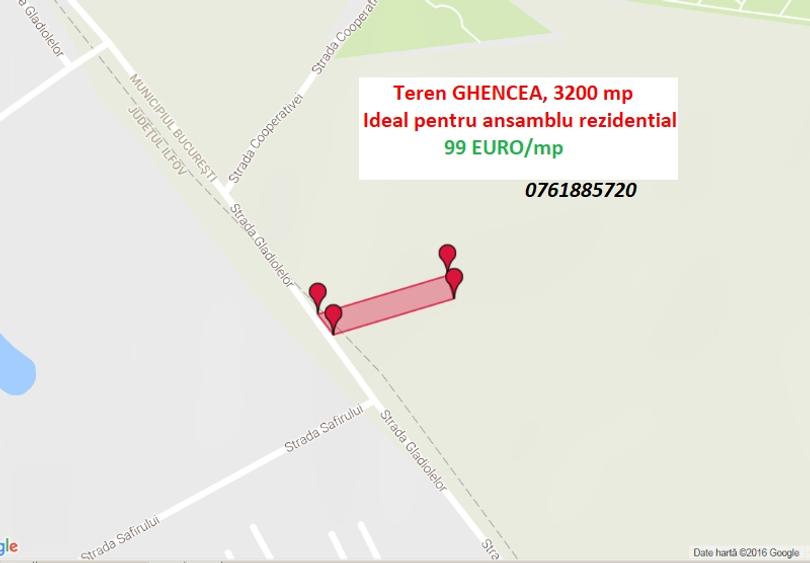 Teren intravilan de 500 mp, în Ghencea