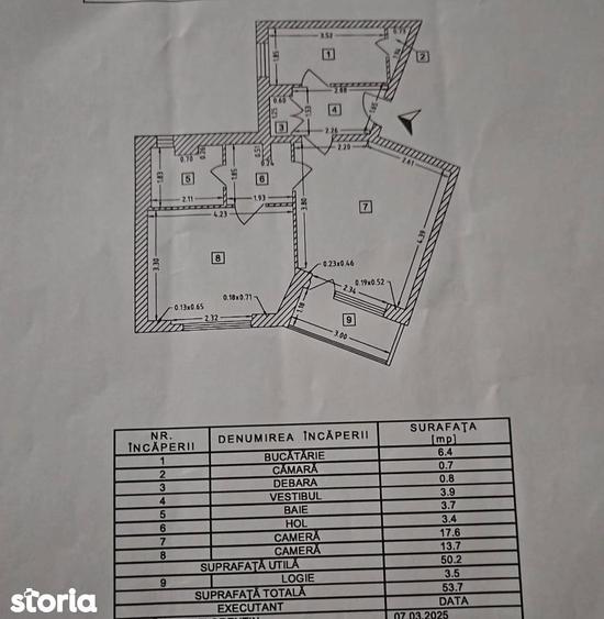 Apartament cu 2 camere în Tineretului