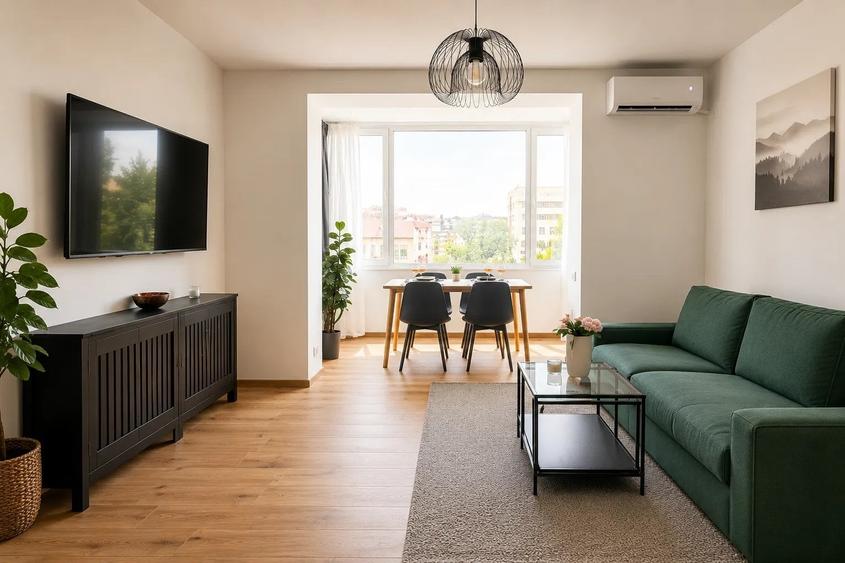 Apartament cu 3 camere decomandat în Romană