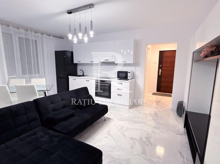 Apartament cu 3 camere decomandat, mobilat în Nufărul