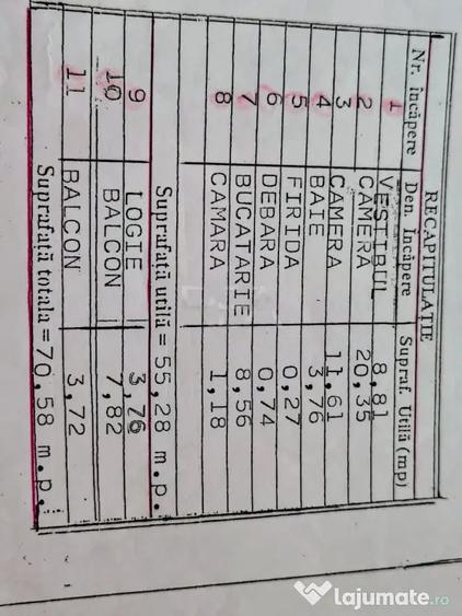 2 camere, 14/14, bloc 1980, 71mp, anvelopat-Lujerului - 14