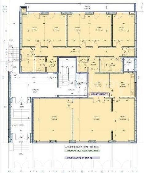 Apartament cu 9 camere decomandat în Aviatorilor
