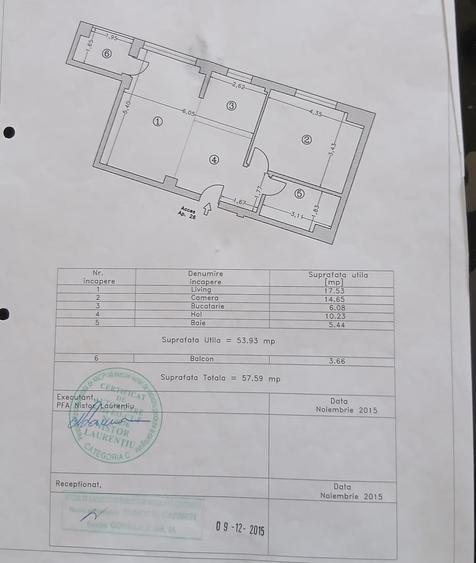 Apartament cu 2 camere decomandat în Km 5