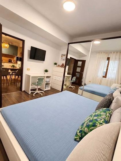 2 Camere Renovat 58.7MP Podul Constanta-Bucurestii Noi-Soseaua Chitilei Mobilat Utilat Complet Clasa A-Centrala Proprie in spate Akcent City Marmura