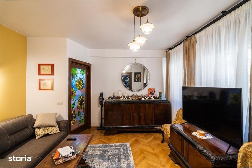 Apartament cu 2 camere semidecomandat, mobilat în Dorobanți
