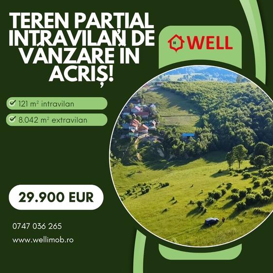 Teren extravilan de 8163 mp, în Acriș