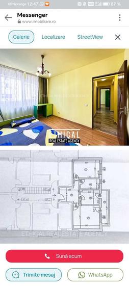 Apartament cu 2 camere decomandat în Sud