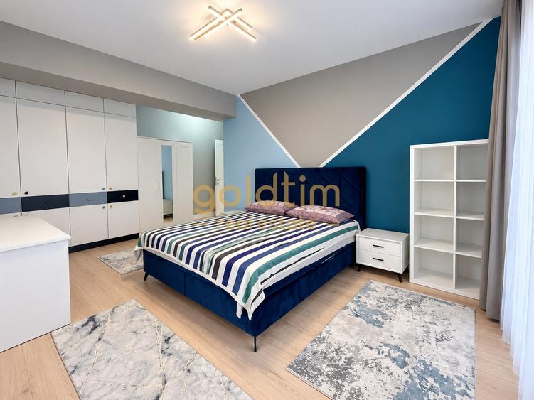 Apartament cu 4 camere semidecomandat, mobilat în Băneasa