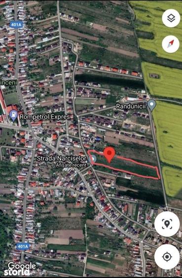 TEREN 490 mp CENTRU Clinceni 24 m x 20 m Zona dezvoltata - 1