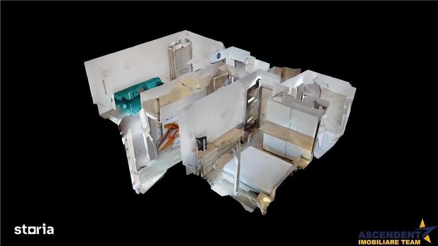 Apartament cu 2 camere decomandat în Tractorul