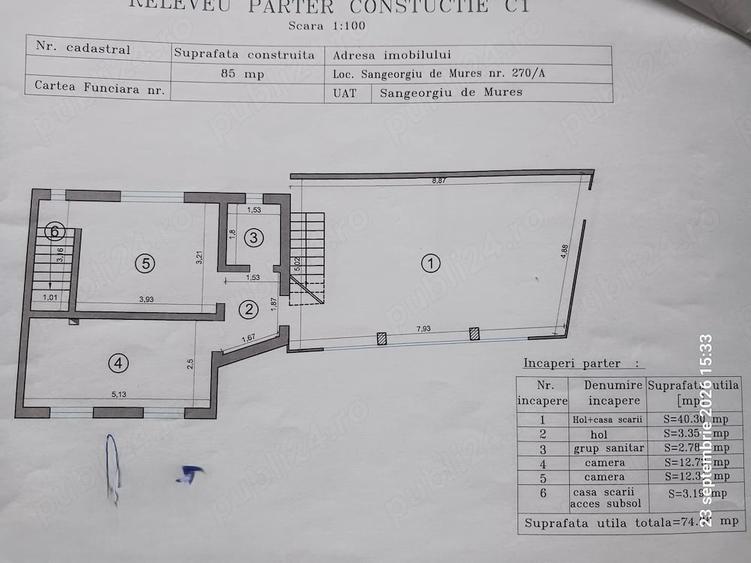 Casa cu 2 etaje cu incalzire centrala ?i curent trifazic in Sangeorgiu de Mure? - 5