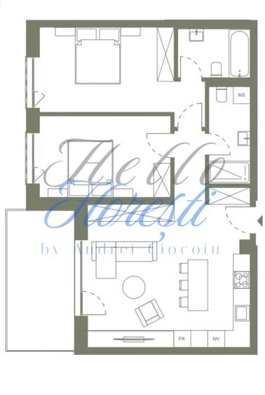 Apartament cu 3 camere în Dâmbul Rotund
