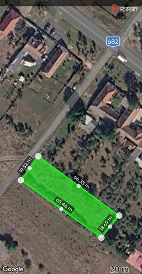 Teren Construcții intravilan de 1200 mp, în Frumușeni