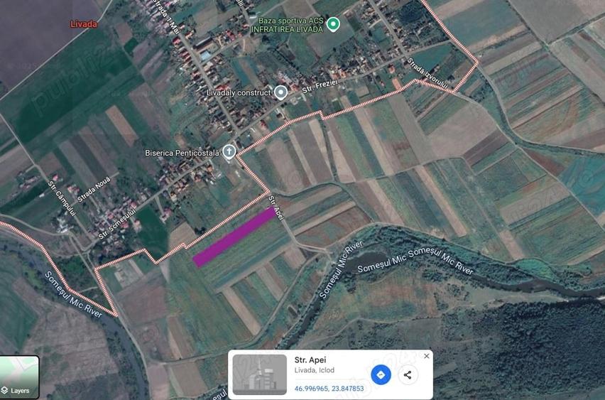 Teren de 8700 mp, în Livada (Iclod)