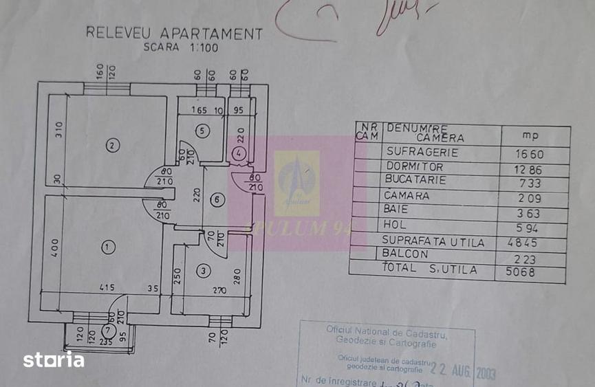 Apartament cu 2 camere decomandat în Poiana