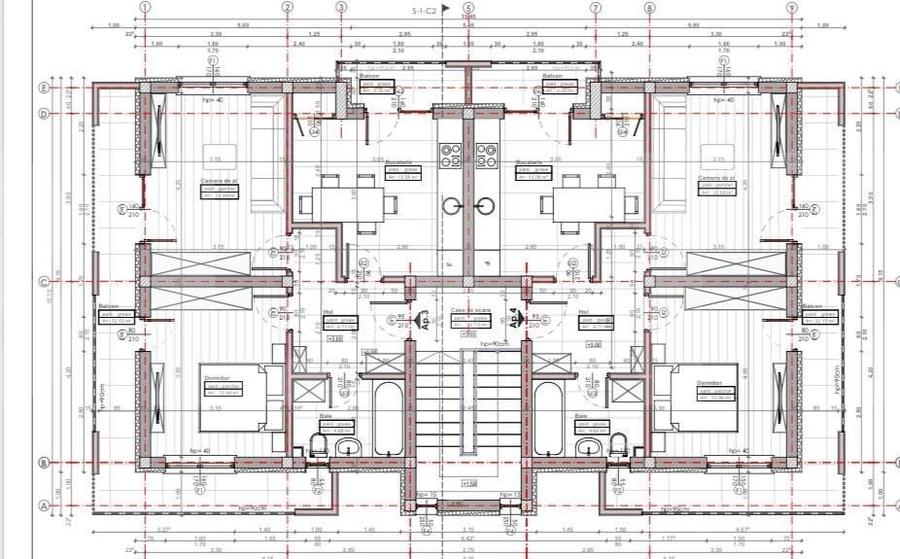 Apartament cu 3 camere decomandat, mobilat în Apahida
