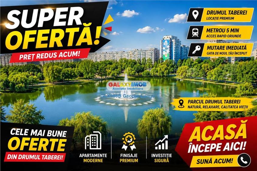 Apartament cu 2 camere decomandat în Drumul Taberei