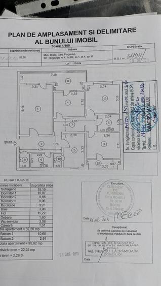 Apartament cu 4 camere decomandat în Central