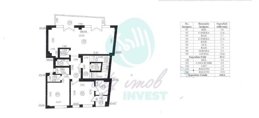 Apartament cu 3 camere în Polonă