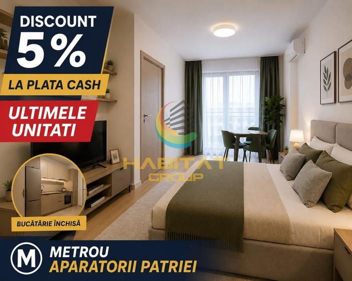Garsonieră decomandată în Apărătorii Patriei
