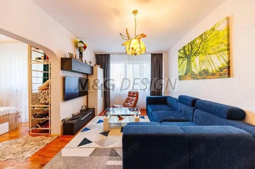 Apartament cu 4 camere semidecomandat, mobilat în Circumvalațiunii