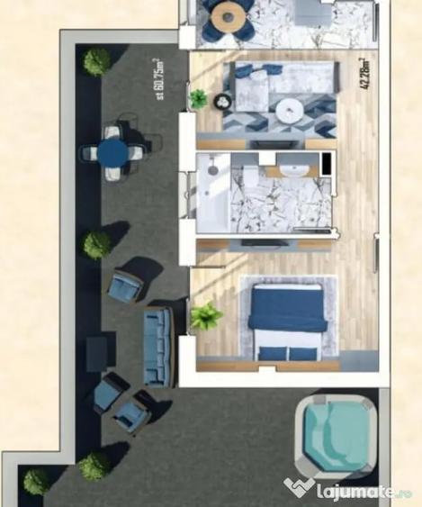 Apartament cu 2 camere decomandat în Sânnicoară