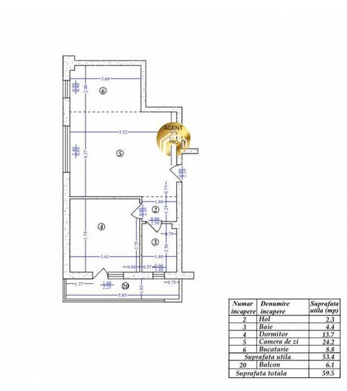 Apartament 2 camere Parter/2 | Complet Mobilat si Utilat Otopeni O - 10