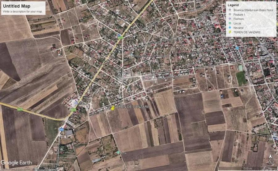 Teren de 5000 mp, în Central