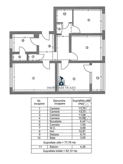 Apartament cu 4 camere decomandat în Berceni
