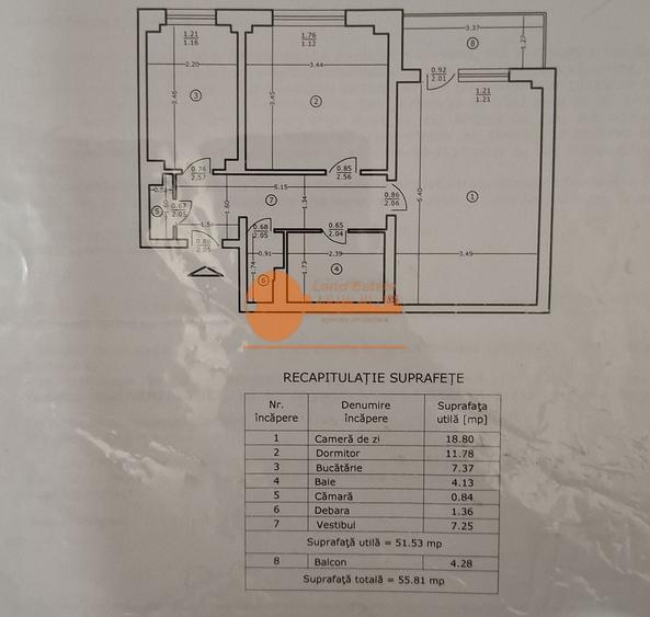 Apartament cu 2 camere decomandat, mobilat în Tei