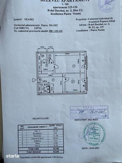 Apartament cu 2 camere în Ultracentral