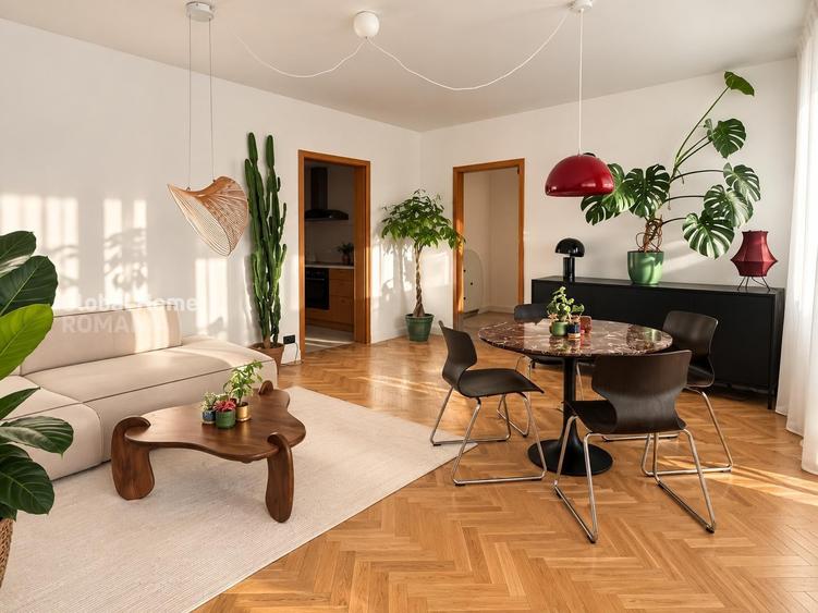 Apartament cu 2 camere decomandat, mobilat în Dorobanți