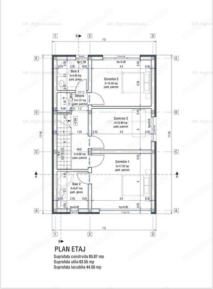 Casă cu 5 camere cu Teren 650 Mp în Sânpetru