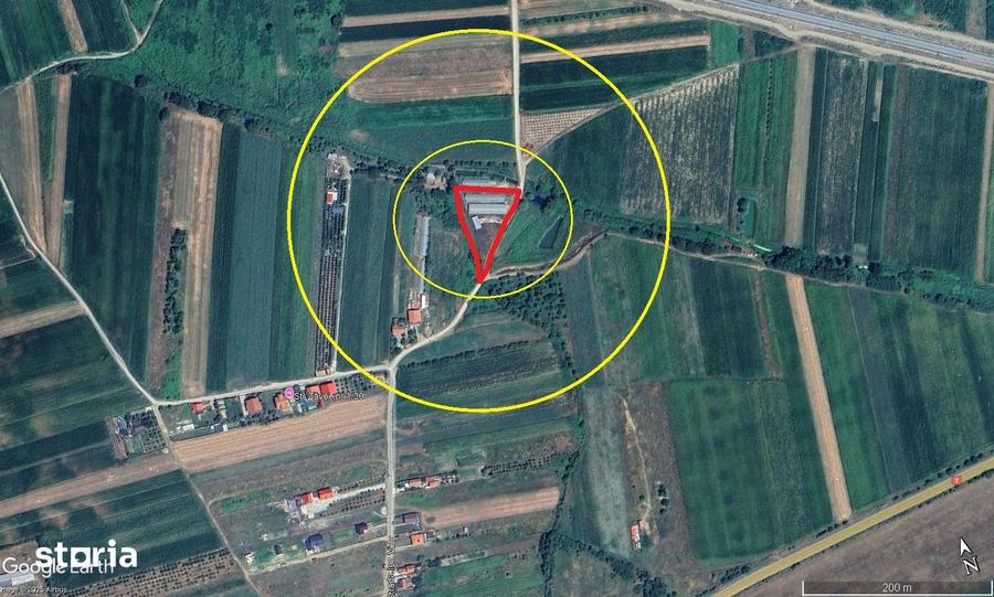 Teren de 2600 mp, în Vețel