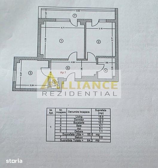 Apartament 2 camere decomandat - 11
