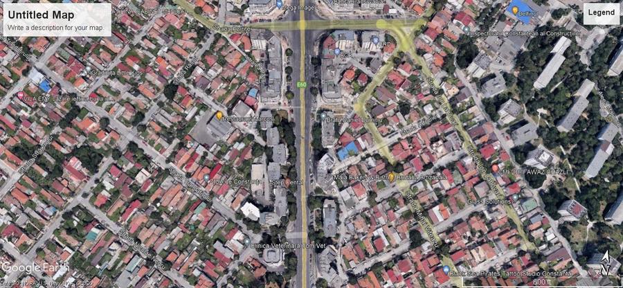 Teren Construcții intravilan de 388 mp, în Trocadero