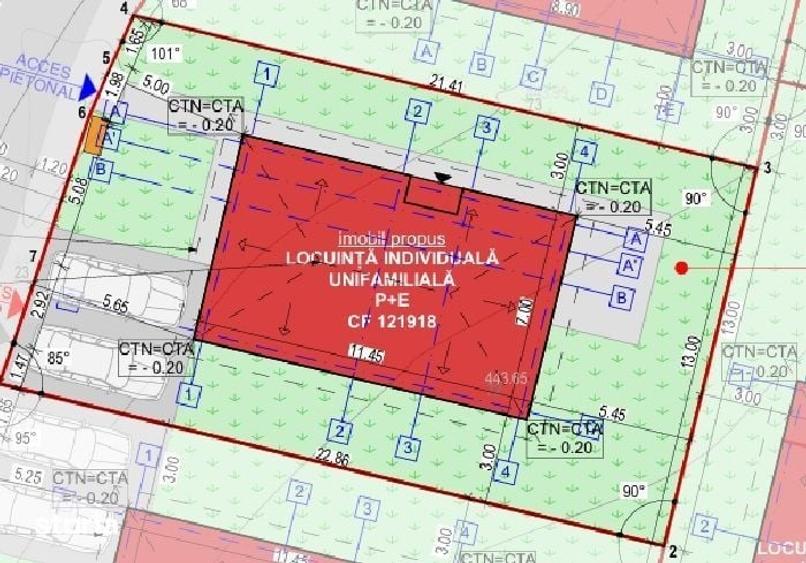 Casă cu 4 camere cu Teren 290 Mp în Cristian