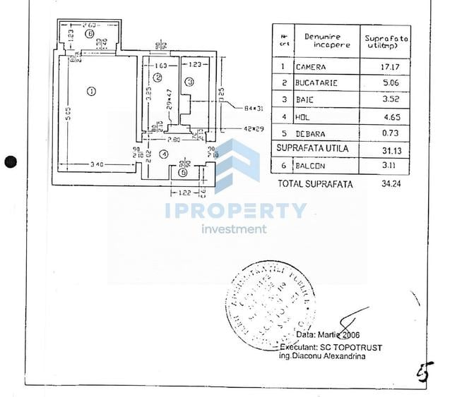 Garsonieră decomandată în Iancului