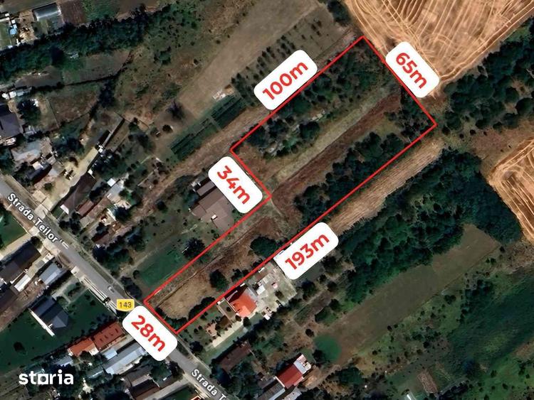 Teren de 9000 mp, în Săbăreni