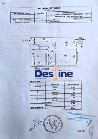 Apartament cu 2 camere decomandat în Valea Adâncă