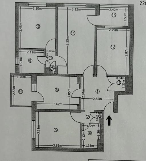 Apartament cu 4 camere decomandat în Rahova