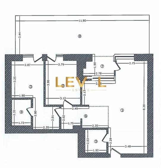 Apartament cu 3 camere decomandat, mobilat în Aviației