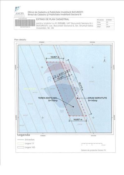 Teren Construcții intravilan de 900 mp, în Prelungirea Ghencea