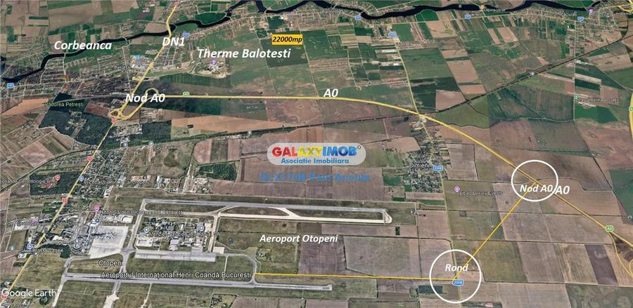 Teren Construcții intravilan de 22000 mp, în Balotești