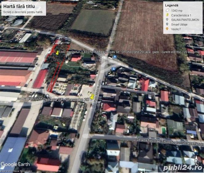 Teren de 1343 mp, în Central