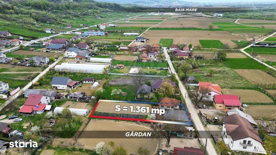 Casă cu 3 camere cu Teren 1361 Mp în Gârdani