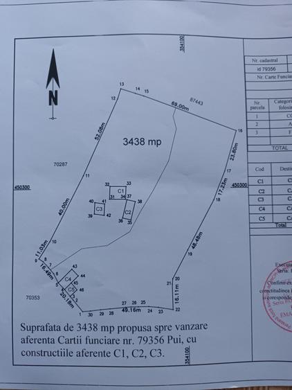 Casă cu 4 camere în Pui