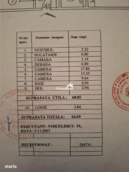 Apartament cu 3 camere decomandat în Dristor