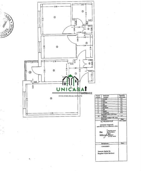 Apartament cu 3 camere decomandat în Voineasa