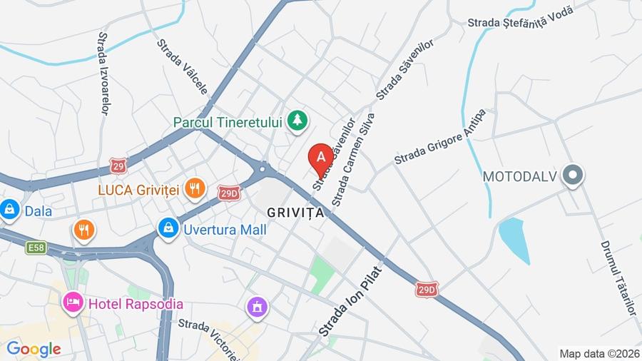 Apartament cu 2 camere decomandat, mobilat în Central